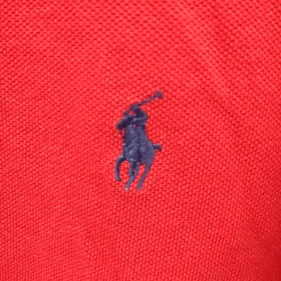 Ralph Lauren Mens Red Polo T-Shirt - Picture 2 of 8